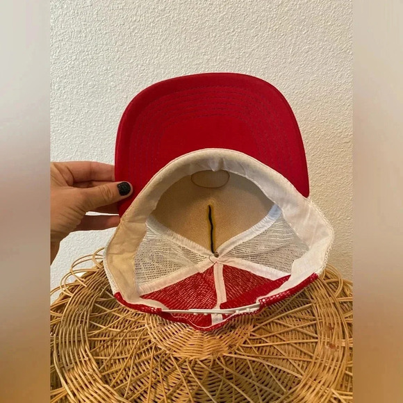 RARE Vintage Disney Mickey Mouse Trucker Hat red and blue - Picture 5 of 5